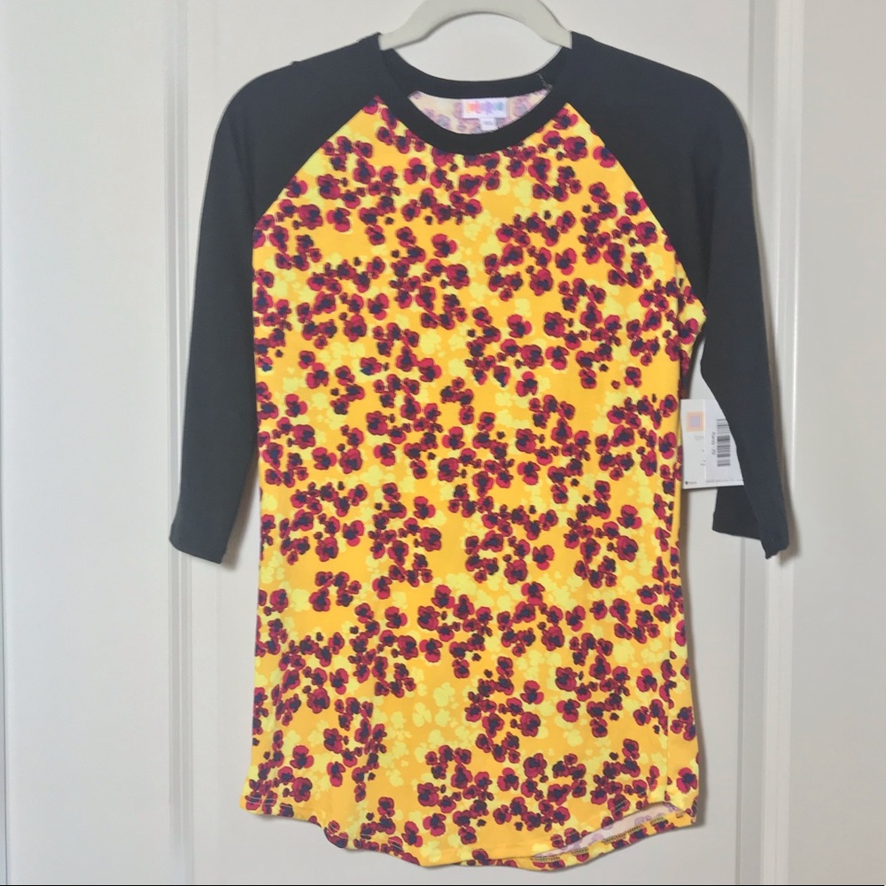 LulaRoe Randy Shirt, Floral Blossom Print